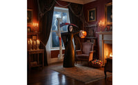 Realistic Inflatable Grim Reaper with Blade Eye-Catching Inflatable Grim Reaper Tall Giant for Yard, Garden, Porch