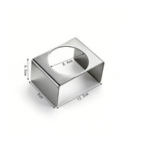 3 Pieces Coffee Bar Organizer Sturdy Stainless Steel Cup Stand Non-Slip