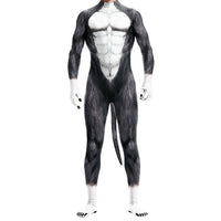 3D Printed Animal Cosplay Bodysuit for Men - Fantasy Stage Costume