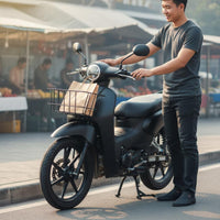 Front Storage Carrier Sturdy Duty Motorbike Storage Carrier Openwork Design