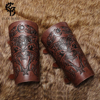 Medieval Retro Punk Knight Bracelet for Women Halloween Wristband Festival Party Arm Ring