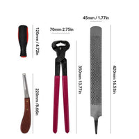 14英寸三件套修蹄工具剪蹄钳蹄锉修蹄刀马蹄剪大板锉HoofTrimming