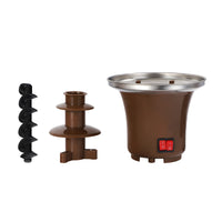 Home Chocolate Fountain Machine with Heating Tower, EU Plug