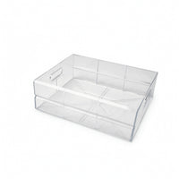 Storage Tray with Handles Portable Drawer Organizer Bin Compact for Utility Cart