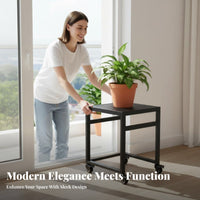 Rolling Plant stand With casters Rolling Pot Mover Easy to Move for Patio, Office