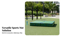 High Jump Landing Pad Versatile Thick Landing Pad Multifunctional Thick Tumbling Mat for Students, Gymnasts, Gym, Gymnasium, Cheerleading Practice