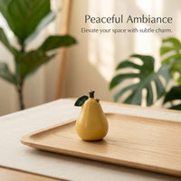 Incense Holder with Fruit Shaped Ceramic Design for Living Room Decor, Handmade Burner for Meditation and Relaxation Areas