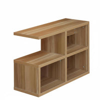 Multi-Level Accent Table Minimalist Design Nightstand Versatile Use for Students