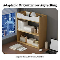 MultiTiered desktop Stand Space-Saving Book Rack Small Footprint for Desk, Kids
