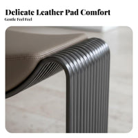 M-Shaped Vanity Stool Italian Inspired Indoor Seating Modern Minimalist Design
