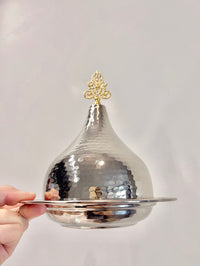 新品 土耳其进口纯手工紫铜胎餐盘点心盘水果盘糖盘 欧式轻奢