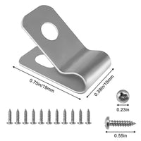 Stainless Steel Wire Clips for Fencing - Attach Wire to Wood or Metal Posts