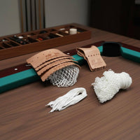 6 Pieces Billiards Leather Pocket Set Hole Openings Pool Table Pocket Set
