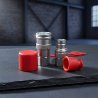 Digger Quick Connector Locking Sleeve Flat Face Hydraulic Coupler Set Easy to Use Heavy Equipment Part
