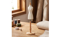 Mini Dress Form Quarter-Scale Mini Mannequin Tabletop Dress Form with Base for Fashion Students