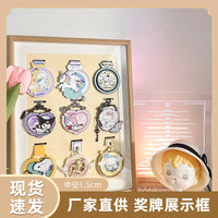 供应keep奖牌展示框实木相框收纳盒摆台挂墙架纪念奖章徽章装裱框