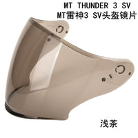 MT-V-19 Helmet Visor for MT Thunder 3 SV JET Helmet, CE Certified