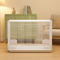 Chick Breeding Box and Folding Breeding Box, Iron Quail Cage and Duckling Cage, Portable Bird Chick Starter Kit with Easy Clean Removable Tray