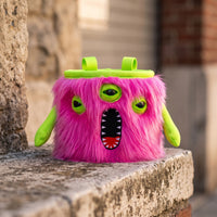 Chalk Bag with Loops Furry Chalk Bag Cartoon Pouch for Climbers, Boulderers, Climbing, Bouldering, Gym