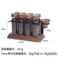 Light Luxury Coffee Bean Vertical Dispensing Bottle with Sealed Canister and Display Stand