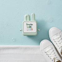 Wall Mount Soap Dish with Brushes Hard Fiber 3 in 1 Cleaning Brush Set