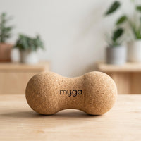 Myga Cork Fascia Ball Set for Fitness, Massage, Neck and Lumbar Rehabilitation, Small Yoga Peanut Ball