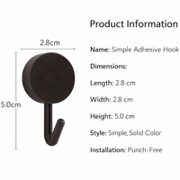 Adhesive Wall Hooks 10 Pack, Cute Cartoon Sticker Hooks No Drilling, Home Storage Organizer for Kitchen Bedroom, Hanging Hooks for Kids Room