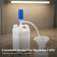 Versatile Liquid Transfer Siphon | Thickened PE Construction, Manual Siphon Pump, for Garage