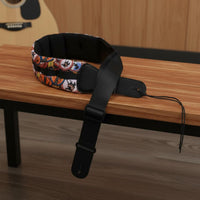 Wide Padded Instrument Strap Non-Slip Adjustable Guitar Stable Strap Music Fit Accessory