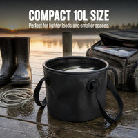 Portable Folding Water Bucket for Camping Fishing and Outdoor Activities, Large Capacity PVC Storage Container