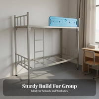 Dormitory Bunk Bed Heavy-Duty Metal Bunk Bed Space Saving Bedroom Furniture for Students, Workers, Construction Site, Dorm Room, Small Areas