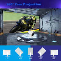 HY300 Portable 1080P Projector with EU Plug