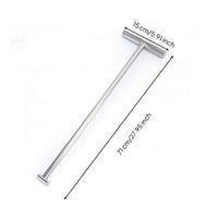 Manhole Cover Lifter Stainless Steel Lifting Hook with T-Handle T-Handle Hook Heavy-Duty Rust-Resistant for Maintenance Workers