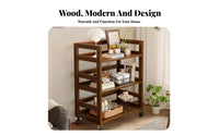 Multi-Tier Rolling Trolley Versatile Use Storage Trolley Sturdy Construction