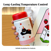 Compact & Portable Pocket Size Thermal Bottle Keeps Drinks Hot or Cold Mini Thermal Bottle Leak-Proof for Students, Kids, School