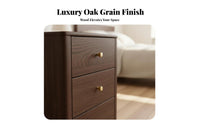 Two-Drawer End Table Modern Design Nightstand Nordic aesthetic for Renters, Students