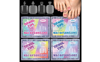 240 Pieces Soft Gel Toenail Tips Transparent Toenail Tip Kit Clear Short False Toenails for DIY Nail Enthusiasts, Pedicures, Home Manicures