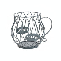 Mug Shaped Capsule Holder Iron Coffee Capsule Holder Compact for Kitchen Counter