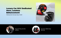 12V waterproof car horn, double-tone