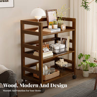 Multi-Tier Rolling Trolley Versatile Use Storage Trolley Sturdy Construction