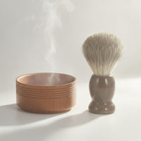 Wooden Shaving Bowl Long-Lasting Personal Care Even Finish for Men