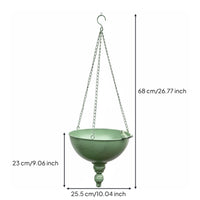 Rustic Hanging Planter Distressed Finish Iron Hanging Basket Long-Lasting
