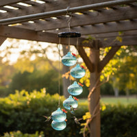 Wind Chime Bird Feeder Dispenser Easy to Hang Garden Decor Colorful