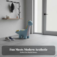 Dinosaur Pouf Multi-Purpose creatureShaped Seat Soft & Comfortable Stable and Sturdy for Bedroom