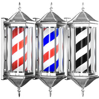 Wall-Mounted LED Barber Pole Light, 70cm, US Plug