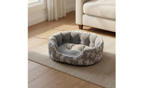 Soft and Comfortable Luxurious Pet Bed Self Warming Lace Trim Pet Sofa Machine Washable Supportive Cat Bed Non-Slip Bottom for Small Dogs, Young Dogs, Kittens