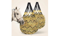 2 Pieces Slow Feed Hay Net Heavy Duty Hay Net with Hanging Loops Long-Lasting