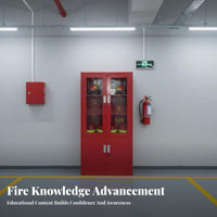Multi-Compartment Design Micro Fire Station Cabinet Reinforced Construction Fire Equipment Cabinet High Visibility Red Heavy Duty for Safety Officers, Property Managers, Factory Supervisors, Factories, Public Buildings, Workshops, Warehouses