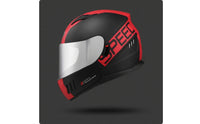 Aerodynamic Full Coverage Helmet | Breathable, Helmet with Dual Visor, for Motorcycle Riding