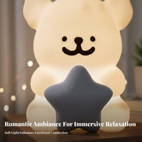 Romantic Gift Star Light Projector Music Box Walnut Wood Grain Finish Bedroom Atmosphere Light USB Powered for Women, Couples